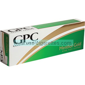 GPC Menthol Gold cigarettes